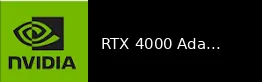NVIDIA RTX 4000 Ada Generation 显卡图片