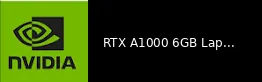 NVIDIA RTX A1000 6GB Laptop GPU