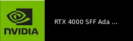 RTX 4000 SFF Ada Generation